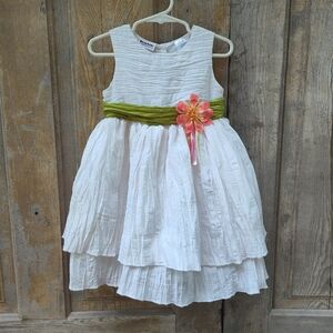 White Fancy Toddler Princess Dress